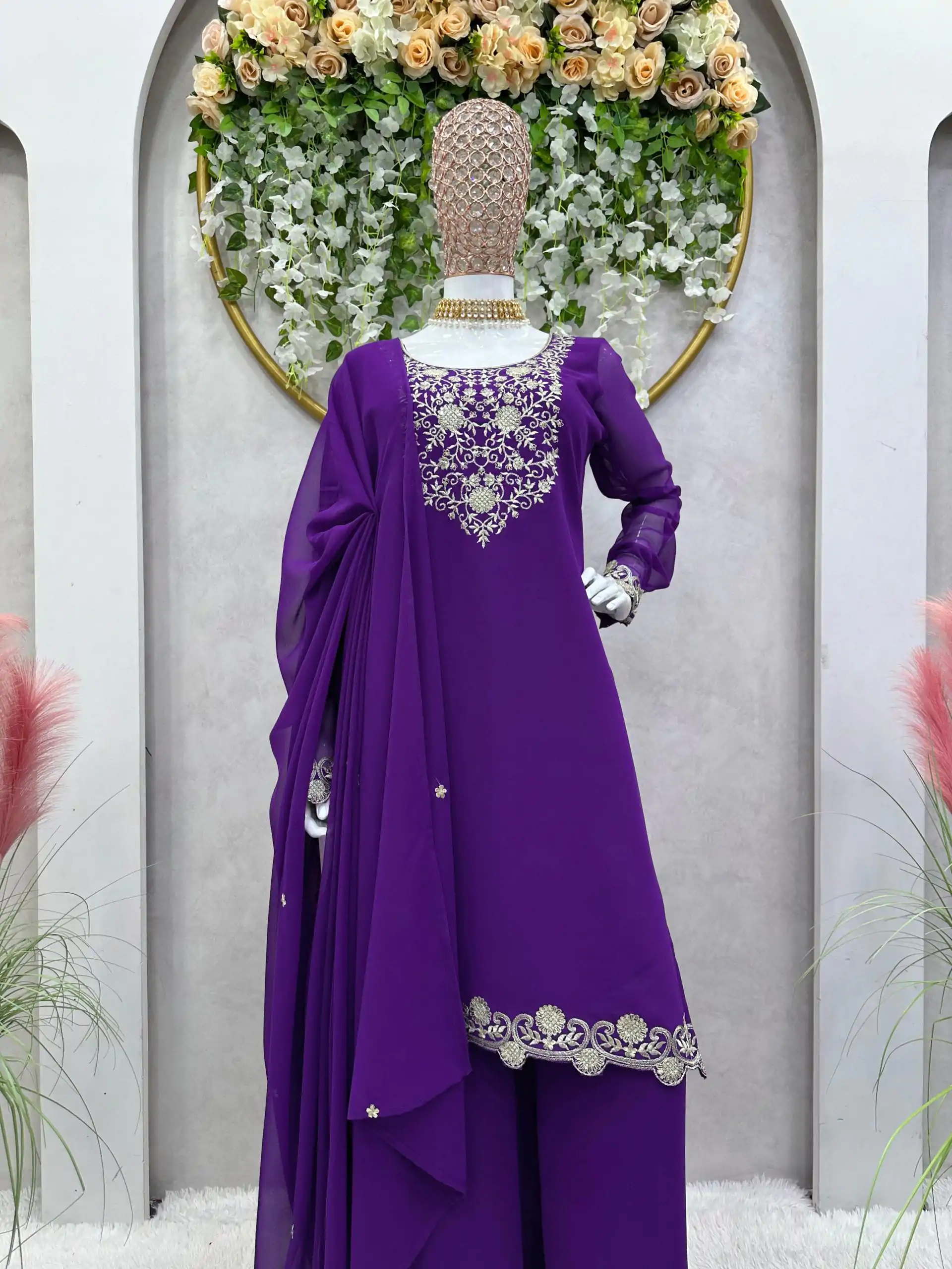 RTC 5707 Violet Color Foix Georgette Thread Work Salwar Suit Wedding, Party, Festive, Events Etc. Expected Delivery 4-6 Working Days @2149/- | Salwar suit, Designer Suits, Casual Suits, Creative suits, Palazzo Suits, Party Wear Suits, Patiala Suits, Straight Suits