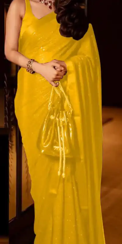 BT 236 Yellow Color Georgette Thread With Sequence Work Saree Casual, Party Wear, Traditional Wear, Wedding Events .Expected Delivery 4-6 Working Days@1799 | Sarees, Bollywood Sarees, Creative Sarees, Designer Sarees, Ethnic Saree, Modern Digital sarees, Party Wear Sarees