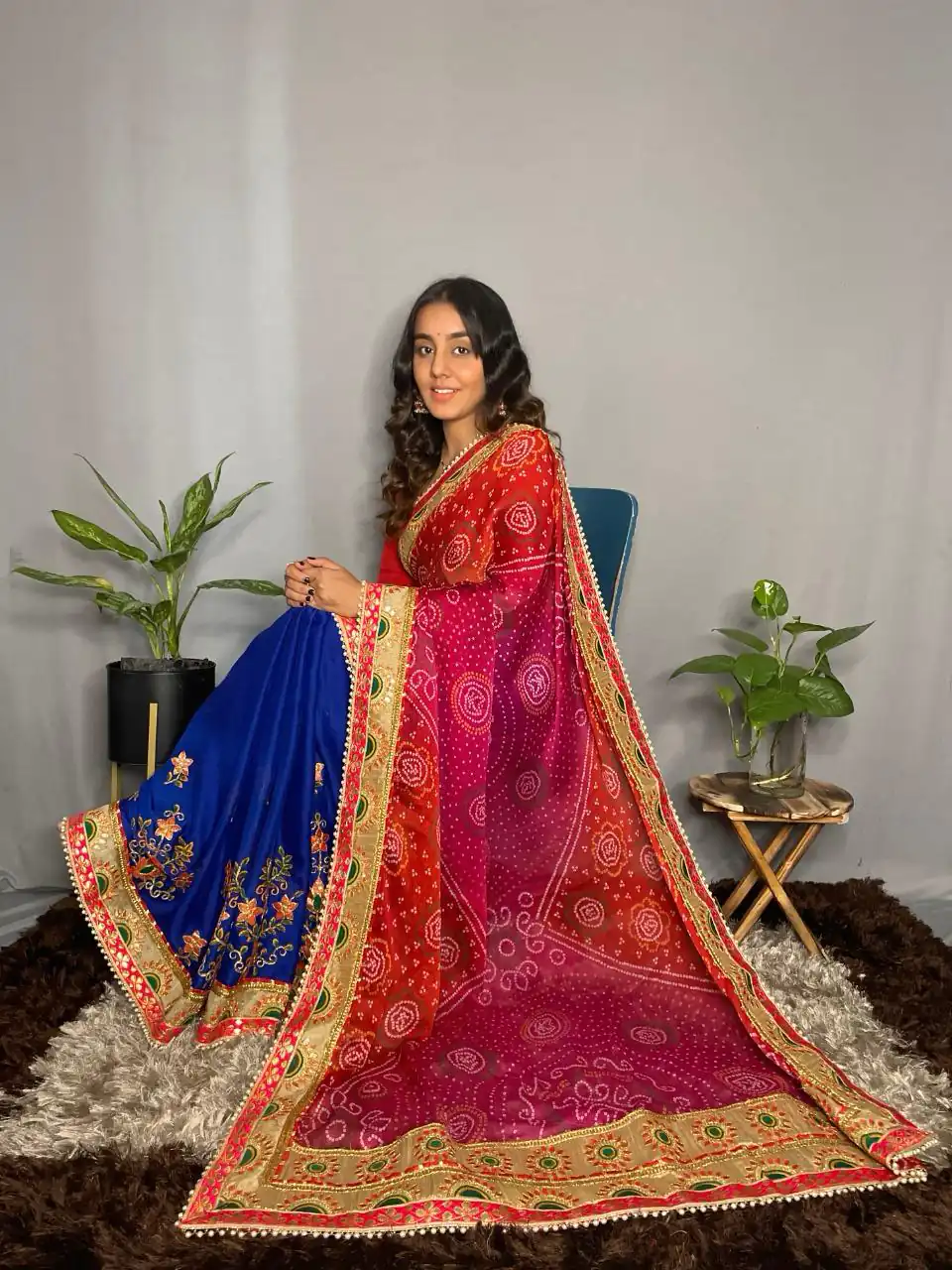 Rangoli Kavya Blue Color Chiffon Material Double Shaded Saree Casual, Party Wear, Wedding, Events, Etc. Expected Delivery 4-6 Working Days 1799/- | Sarees, Bollywood Sarees, Creative Sarees, Designer Sarees, Embroidered Sarees, Ethnic Saree, Modern Digital sarees, Party Wear Sarees