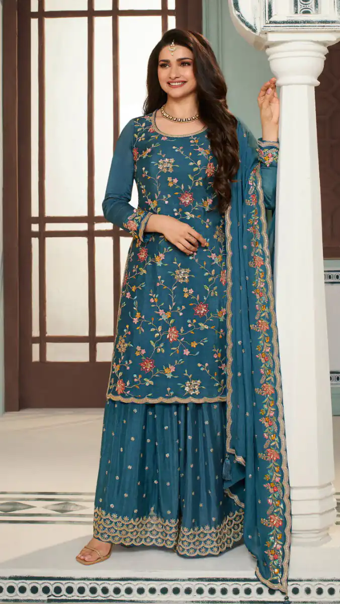 FC AVANTI Blue Color Chinon Embroidery Multi Work Salwar Suit Wedding, Party, Festive events, etc.  Expected Delivery  4-6 Working Days @2899/- | Jump Suits, Salwar suit, Designer Suits, Casual Suits, Creative suits, Palazzo Suits, Party Wear Suits, Patiala Suits, Straight Suits