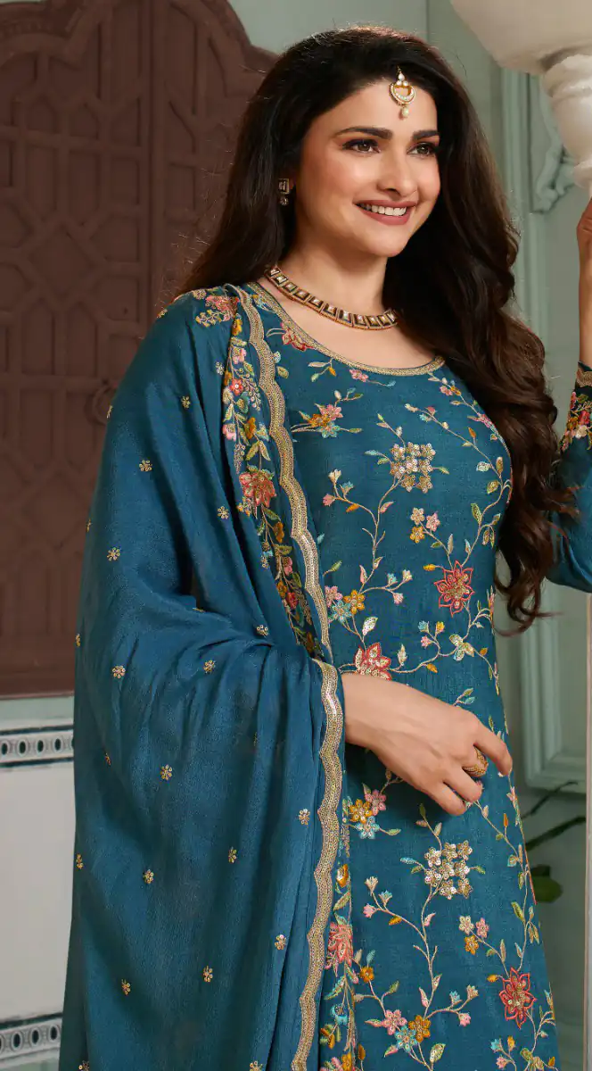 FC AVANTI Blue Color Chinon Embroidery Multi Work Salwar Suit Wedding, Party, Festive events, etc.  Expected Delivery  4-6 Working Days @2899/- | Jump Suits, Salwar suit, Designer Suits, Casual Suits, Creative suits, Palazzo Suits, Party Wear Suits, Patiala Suits, Straight Suits