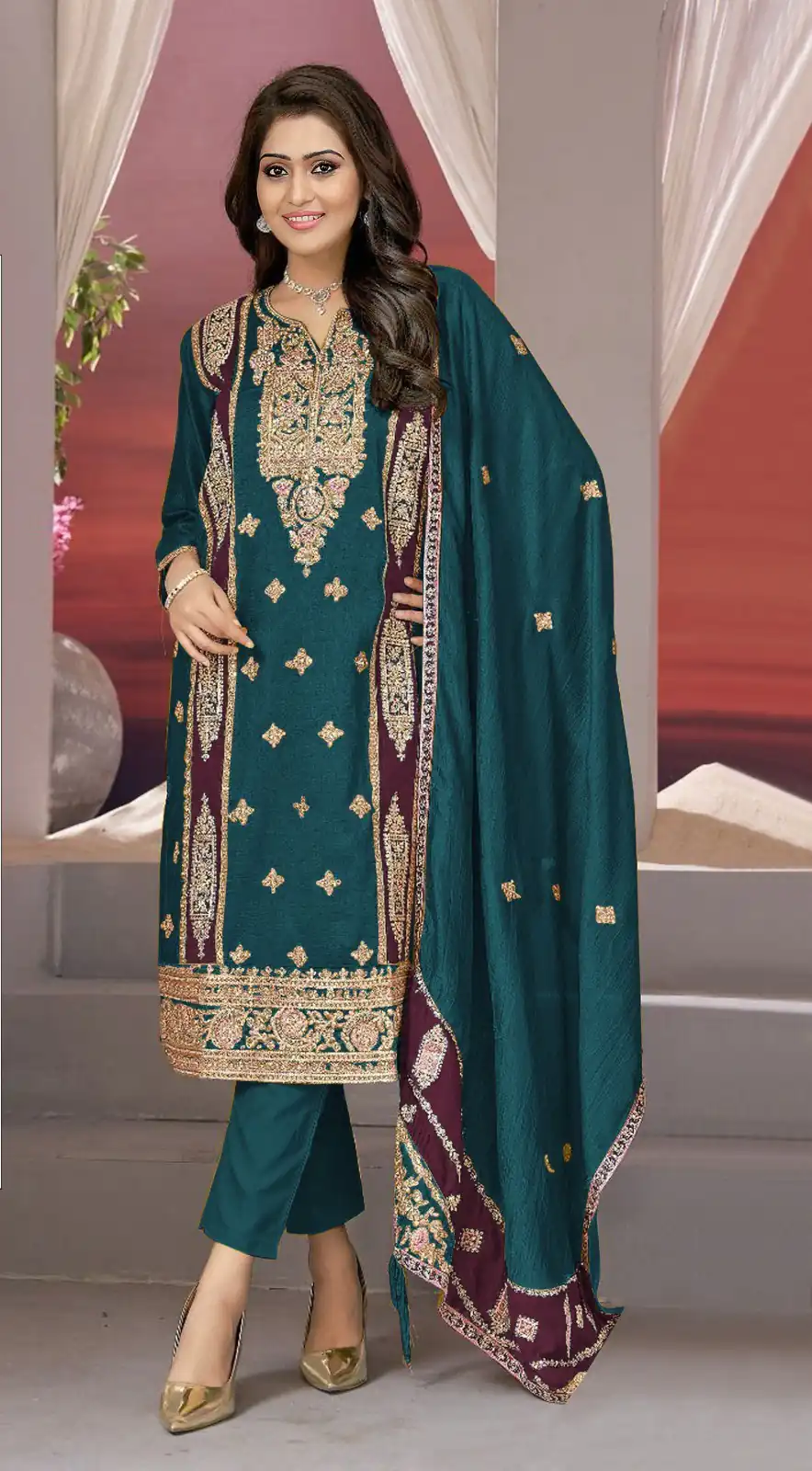 FC MARIA 1072 Blue Color Vichitra Embroidery Codding Sequence Salwar Suit Wedding, Party, Festive events, etc.  Expected Delivery  4-6 Working Days @2149/- | Salwar suit, Designer Suits, Casual Suits, Creative suits, Palazzo Suits, Party Wear Suits, Patiala Suits, Straight Suits