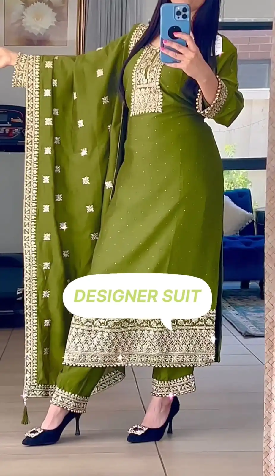 SSR 467 Green Chinnon Silk Embroidery Sequins Sharara Suit Wedding, Party, Festive, Events Etc.   Expected Delivery 4-6 Working Days @1999/- | Salwar suit, Designer Suits, Casual Suits, Creative suits, Palazzo Suits, Party Wear Suits, Straight Suits