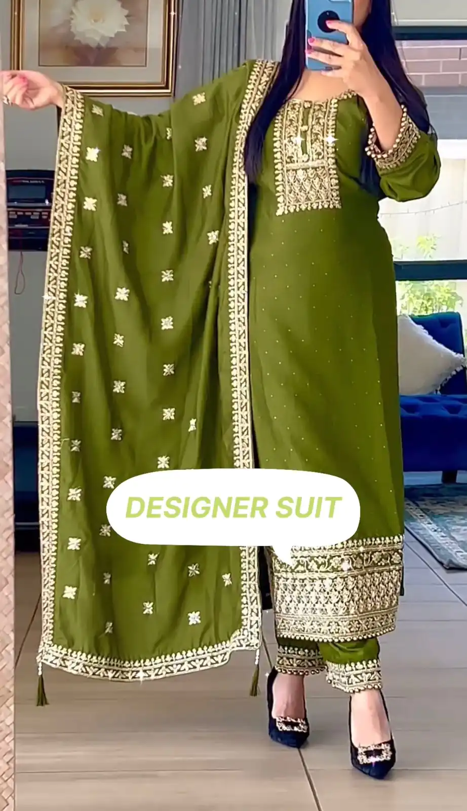 SSR 467 Green Chinnon Silk Embroidery Sequins Sharara Suit Wedding, Party, Festive, Events Etc.   Expected Delivery 4-6 Working Days @1999/- | Salwar suit, Designer Suits, Casual Suits, Creative suits, Palazzo Suits, Party Wear Suits, Straight Suits