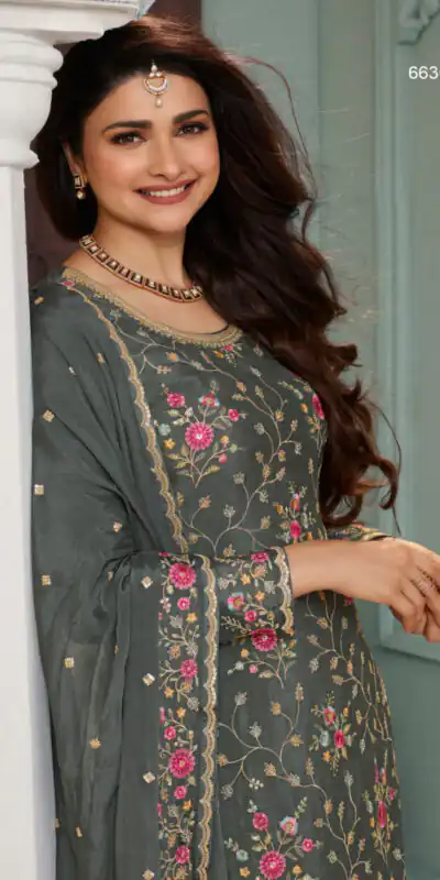 FC AVANTI Grey Color Chinon Embroidery Multi Work Salwar Suit Wedding, Party, Festive events, etc.  Expected Delivery  4-6 Working Days @2899/- | Jump Suits, Salwar suit, Designer Suits, Casual Suits, Creative suits, Palazzo Suits, Party Wear Suits, Patiala Suits, Straight Suits