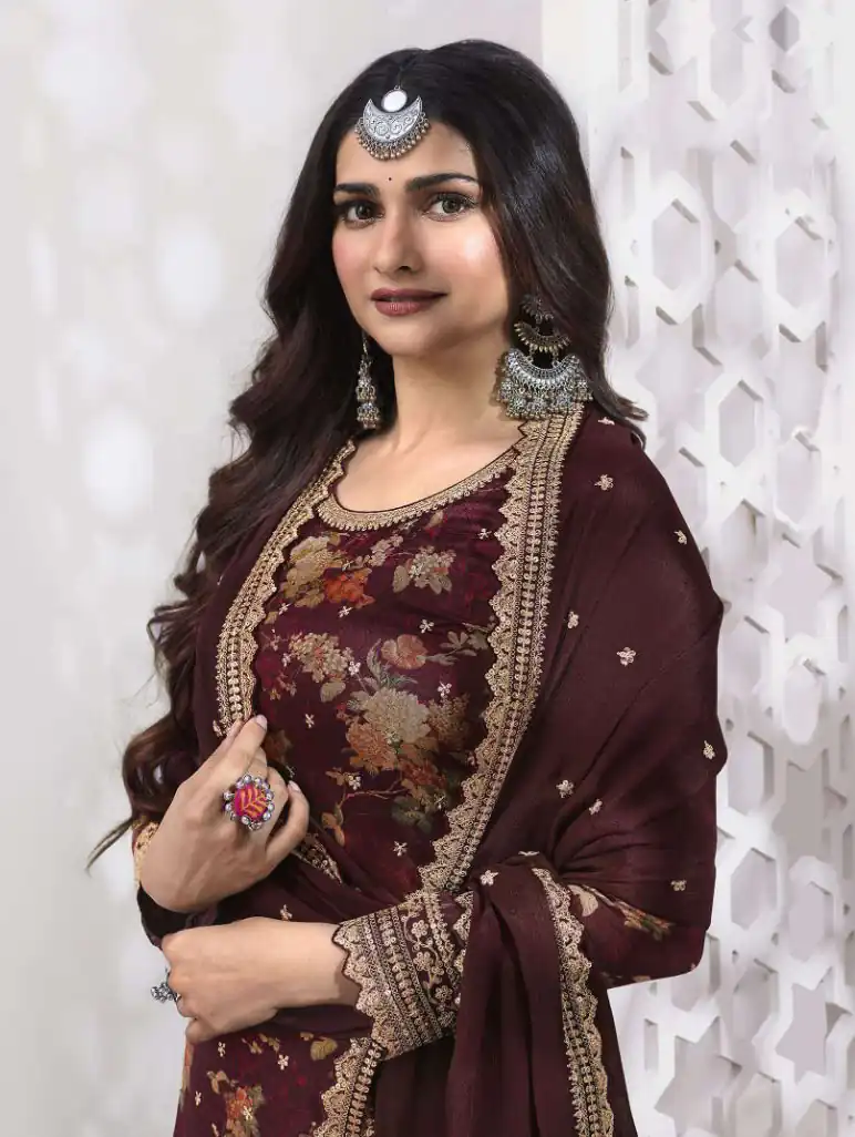FC Swara 65585 Maroon Color Vichitra Digital Print Embroidery Salwar Suit Wedding, Party, Festive events, etc.  Expected Delivery  4-6 Working Days @2699/- | Jump Suits, Salwar suit, Designer Suits, Casual Suits, Creative suits, Palazzo Suits, Party Wear Suits, Patiala Suits, Straight Suits