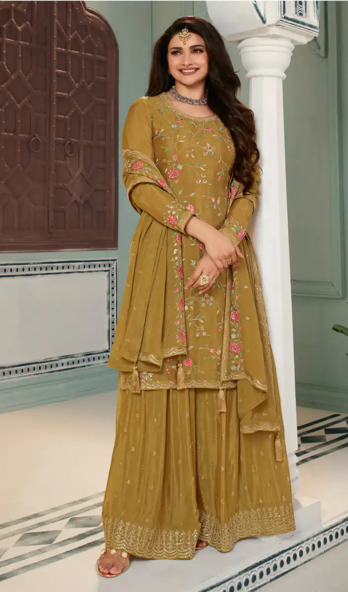 FC AVANTI Mustard Color Chinon Embroidery Multi Work Salwar Suit Wedding, Party, Festive events, etc.  Expected Delivery  4-6 Working Days @2899/- | Jump Suits, Salwar suit, Designer Suits, Casual Suits, Creative suits, Palazzo Suits, Party Wear Suits, Patiala Suits, Straight Suits