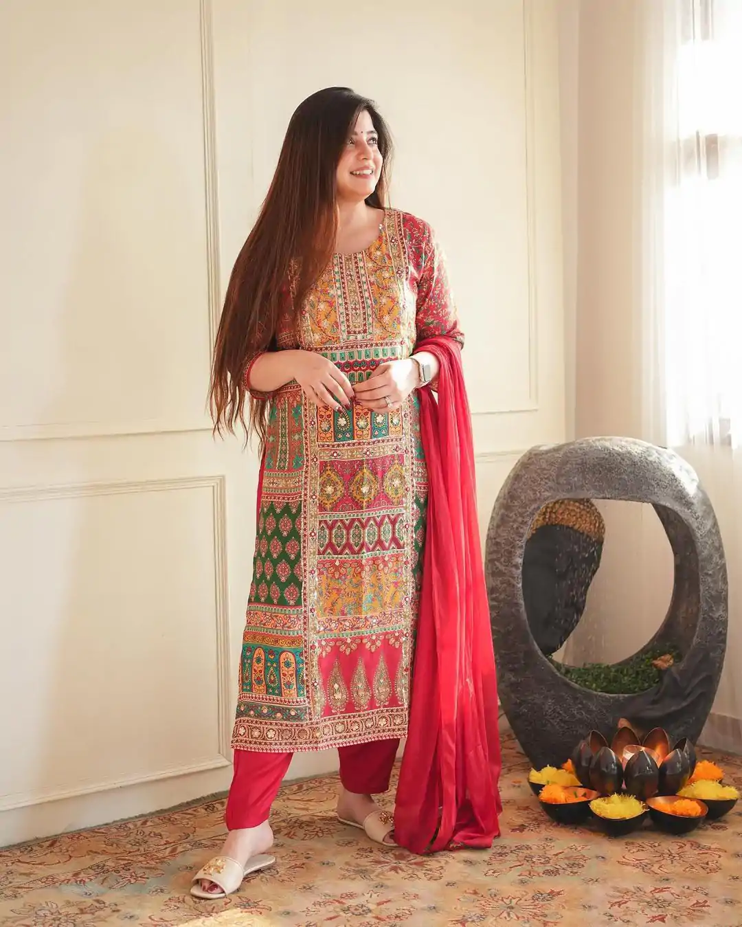 LG 1852 Pink color Maslin Printed Real Mirror Work Salwar Suit Casual, Wedding, Party, Festive, Events . Expected Delivery 4-6 Working Days @1949/- | Salwar suit, Designer Suits, Casual Suits, Creative suits, Palazzo Suits, Party Wear Suits, Patiala Suits, Straight Suits