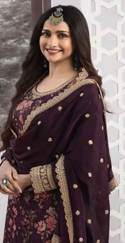 FC Swara 65581 Purple Color Vichitra Digital Print Embroidery Salwar Suit Wedding, Party, Festive events, etc.  Expected Delivery  4-6 Working Days @2699/- | Jump Suits, Salwar suit, Designer Suits, Casual Suits, Creative suits, Palazzo Suits, Party Wear Suits, Patiala Suits, Straight Suits