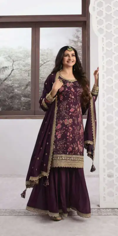 FC Swara 65581 Purple Color Vichitra Digital Print Embroidery Salwar Suit Wedding, Party, Festive events, etc. Expected Delivery 4-6 Working Days @2699/- | Jump Suits, Salwar suit, Designer Suits, Casual Suits, Creative suits, Palazzo Suits, Party Wear Suits, Patiala Suits, Straight Suits