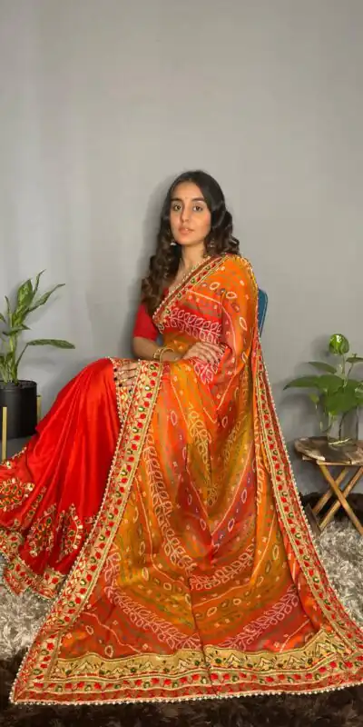 RANGILA Kavya Red Color Chiffon Material Double Shaded Saree Casual, Party Wear, Wedding, Events, Etc. Expected Delivery 4-6 Working Days 1799/- | Sarees, Bollywood Sarees, Creative Sarees, Designer Sarees, Embroidered Sarees, Ethnic Saree, Modern Digital sarees, Party Wear Sarees