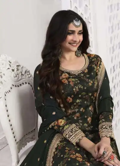 FC Swara 65582 Stone Green Color Vichitra Digital Print Embroidery Salwar Suit Wedding, Party, Festive events, etc.  Expected Delivery  4-6 Working Days @2699 | Jump Suits, Salwar suit, Designer Suits, Casual Suits, Creative suits, Palazzo Suits, Party Wear Suits, Patiala Suits, Straight Suits
