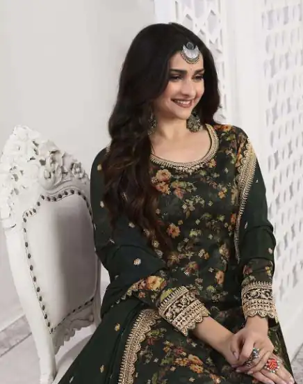 FC Swara 65582 Stone Green Color Vichitra Digital Print Embroidery Salwar Suit Wedding, Party, Festive events, etc.  Expected Delivery  4-6 Working Days @2699 | Jump Suits, Salwar suit, Designer Suits, Casual Suits, Creative suits, Palazzo Suits, Party Wear Suits, Patiala Suits, Straight Suits