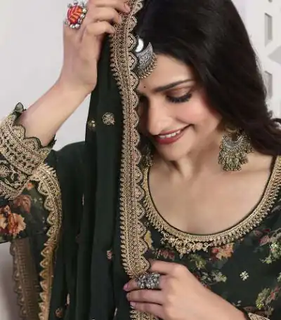 FC Swara 65582 Stone Green Color Vichitra Digital Print Embroidery Salwar Suit Wedding, Party, Festive events, etc. Expected Delivery 4-6 Working Days @2699 | Jump Suits, Salwar suit, Designer Suits, Casual Suits, Creative suits, Palazzo Suits, Party Wear Suits, Patiala Suits, Straight Suits