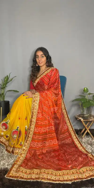 RANGILA Kavya Yellow Color Chiffon Material Double Shaded Saree Casual, Party Wear, Wedding, Events, Etc. Expected Delivery 4-6 Working Days 1799/- | Sarees, Bollywood Sarees, Creative Sarees, Designer Sarees, Embroidered Sarees, Ethnic Saree, Modern Digital sarees, Party Wear Sarees