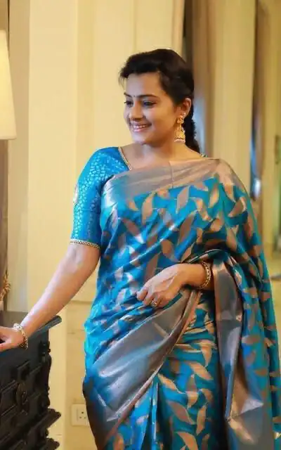 KP 4057 Blue Color Soft Lichi Silk Jacquard On All Over Saree Casual, Party Wear, Wedding, Events Etc. Expected Delivery 4-6 Working Days @1349/- | Sarees, Bollywood Sarees, Creative Sarees, Designer Sarees, Embroidered Sarees, Ethnic Saree, Modern Digital sarees, Party Wear Sarees