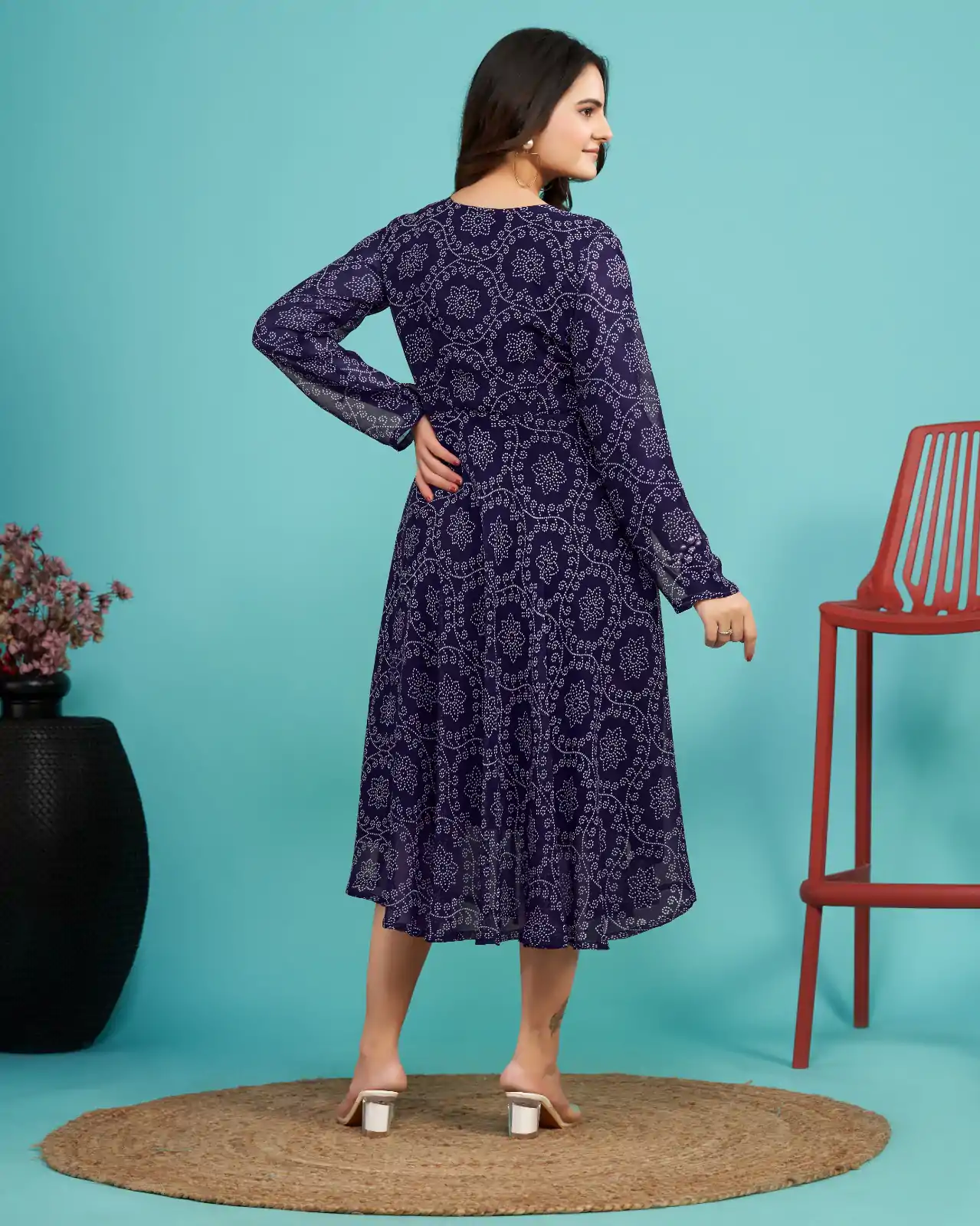 MC 1006 Blue Color fox Georgette Printed Kurti Casual, Party Wear, Wedding, Events, Festivals Wear Expected Delivery 4-6 Working Days @1299/- | Kurti, Bollywood Kurti, Creative Kurtis, Designer Kurti, Party Wear Kurti, Selfie Kurti