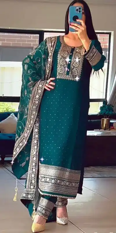 MF 422 Black Color Chinon Silk Embroidery Sequence Salwar Suit Wedding, Party, Festive, Events Etc. Expected 4-6 Working Days @2399/- | Salwar suit, Designer Suits, Casual Suits, Creative suits, Palazzo Suits, Party Wear Suits, Patiala Suits, Straight Suits