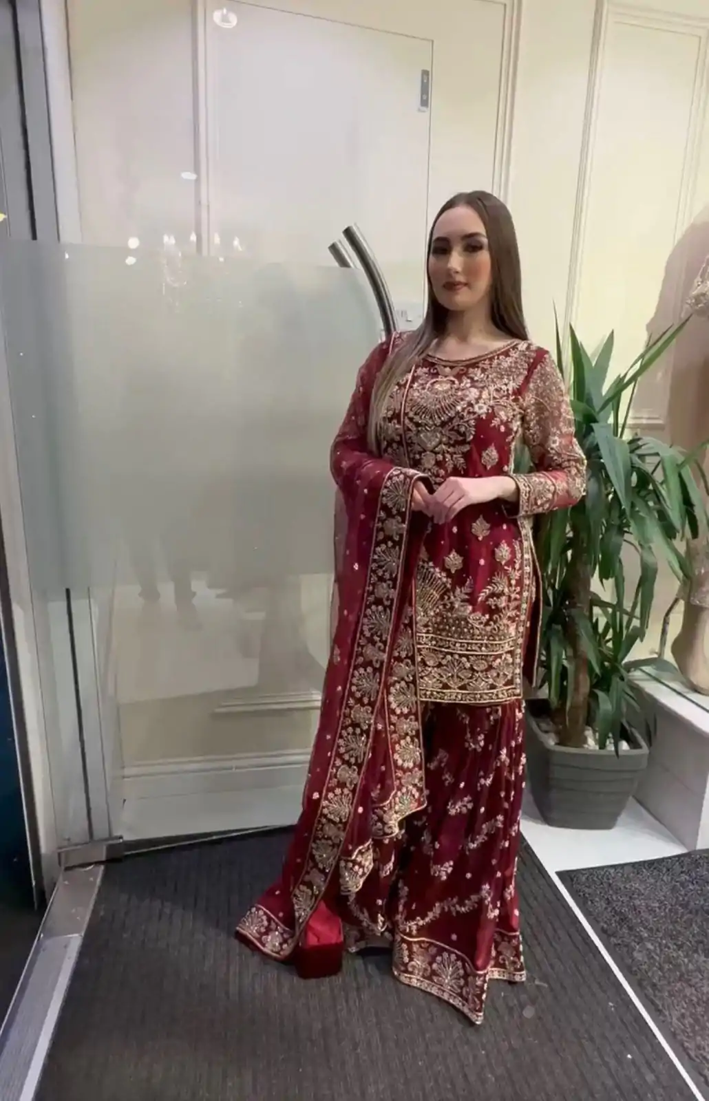 NF 1152 Maroon color Faux Georgette Embroidery Salwar Suit Casual, Wedding, Party, Festive, Events . Expected Delivery  4-6 Working Days @2449 | Jump Suits, Salwar suit, Designer Suits, Casual Suits, Creative suits, Palazzo Suits, Party Wear Suits, Patiala Suits, Straight Suits