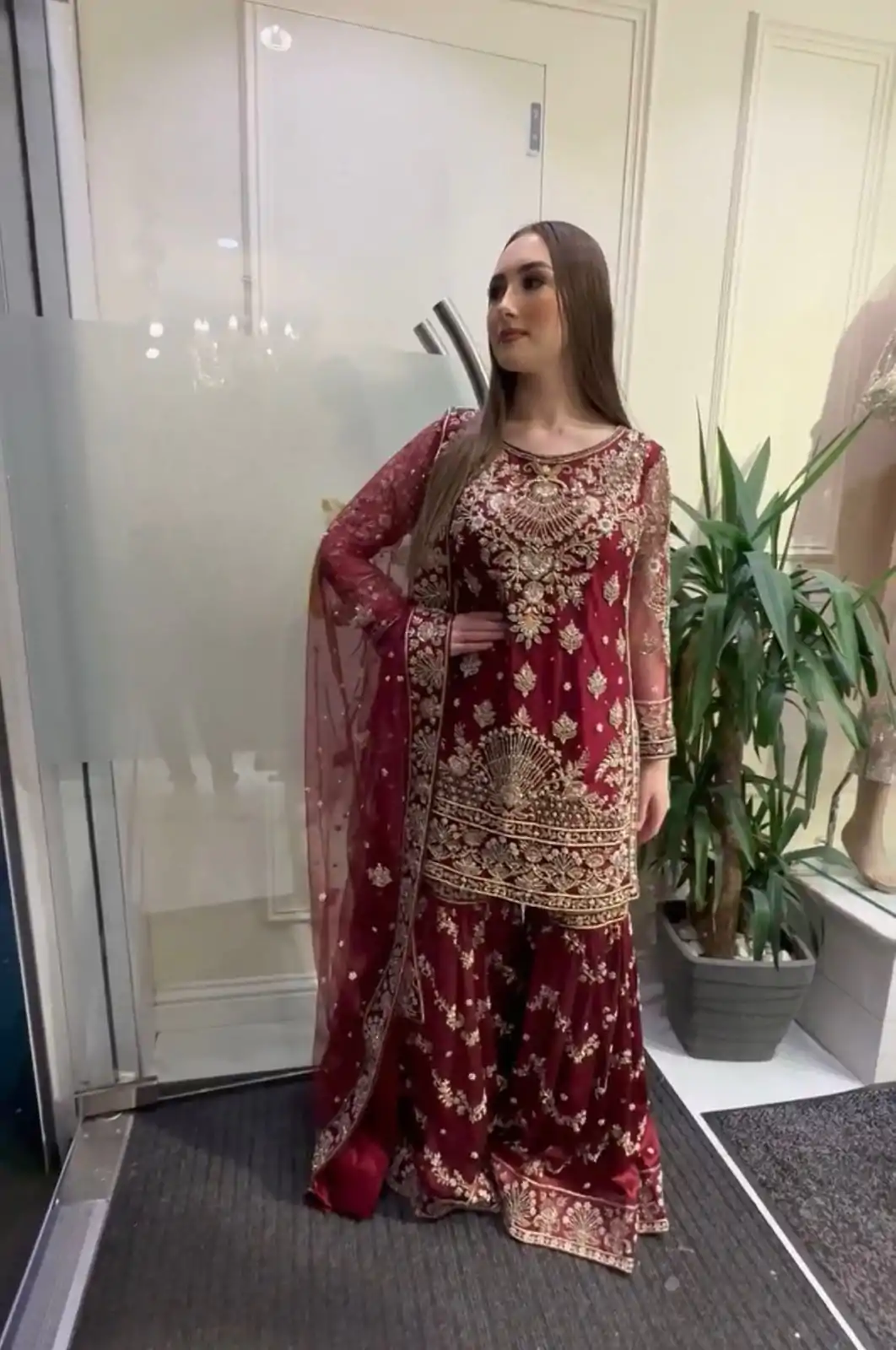 NF 1152 Maroon color Faux Georgette Embroidery Salwar Suit Casual, Wedding, Party, Festive, Events . Expected Delivery  4-6 Working Days @2449 | Jump Suits, Salwar suit, Designer Suits, Casual Suits, Creative suits, Palazzo Suits, Party Wear Suits, Patiala Suits, Straight Suits