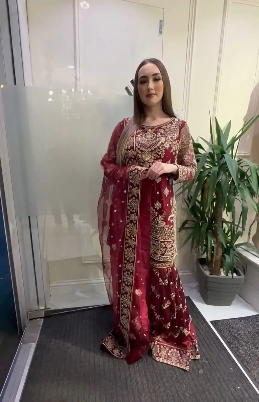 NF 1152 Maroon color Faux Georgette Embroidery Salwar Suit Casual, Wedding, Party, Festive, Events . Expected Delivery  4-6 Working Days @2449 | Jump Suits, Salwar suit, Designer Suits, Casual Suits, Creative suits, Palazzo Suits, Party Wear Suits, Patiala Suits, Straight Suits