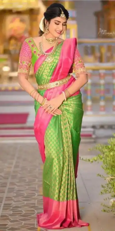KP 5048 Parrot Green Color Soft Lichi Silk Jacquard On All Over Saree Casual, Party Wear, Wedding, Events Etc. Expected Delivery 4-6 Working Days @1449/- | Sarees, Bollywood Sarees, Creative Sarees, Designer Sarees, Embroidered Sarees, Ethnic Saree, Modern Digital sarees, Party Wear Sarees