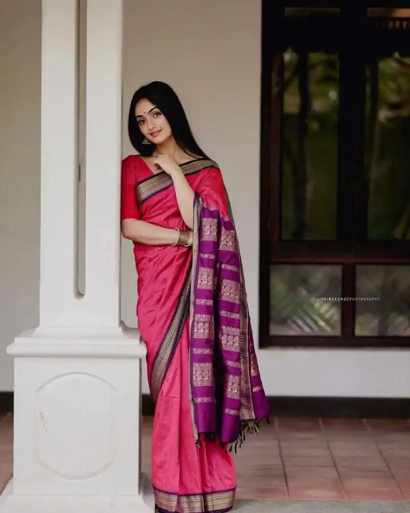 KP 5004 Pink Color Soft Lichi Silk Jacquard On All Over Saree Casual, Party Wear, Wedding, Events Etc. Expected Delivery 4-6 Working Days @1449/- | Sarees, Bollywood Sarees, Creative Sarees, Designer Sarees, Embroidered Sarees, Ethnic Saree, Modern Digital sarees, Party Wear Sarees