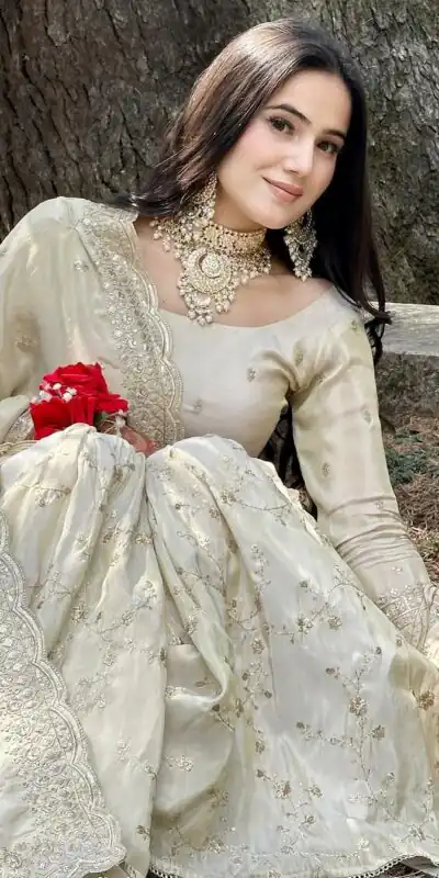 SRK 5172 Grey Color Pure Chinnon Silk Embroidery Sequence Salwar Suit Wedding, Party, Festive, Events Expected Delivery 4-6 Working Days @ 2049/- | Jump Suits, Salwar suit, Designer Suits, Casual Suits, Creative suits, Palazzo Suits, Party Wear Suits, Patiala Suits, Straight Suits