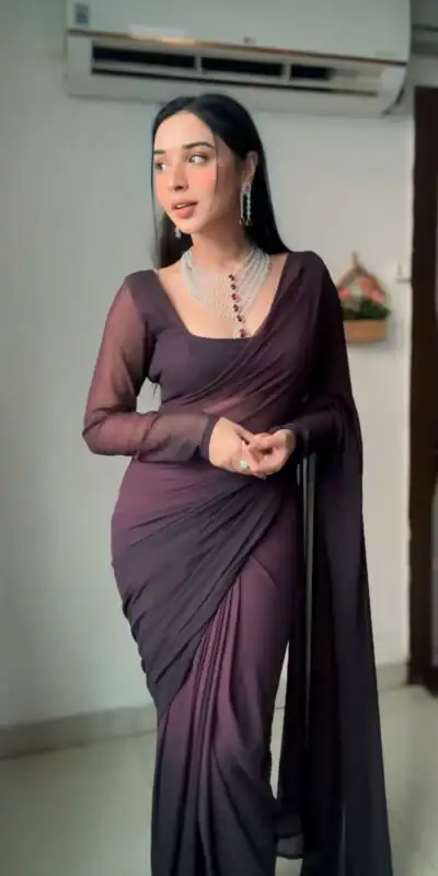  SC 281 Coffee Color Pure Soft Georgette Silk Design All Over Saree , Party Wear, Events, Festivals Expected Delivery 4-6 Working Days 1599/- | Sarees, Bollywood Sarees, Creative Sarees, Designer Sarees, Embroidered Sarees, Ethnic Saree, Modern Digital sarees, Party Wear Sarees