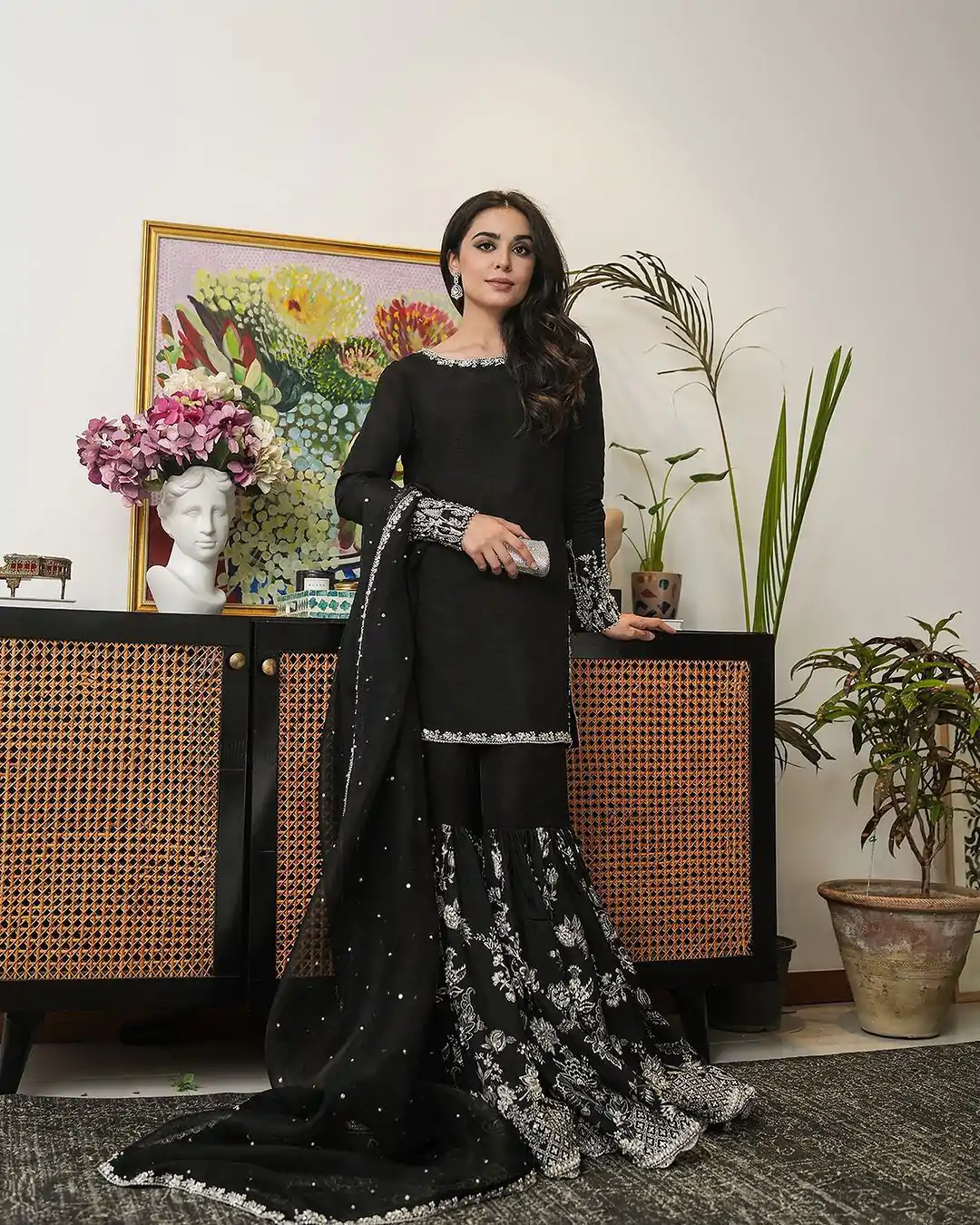 SRK 5167 Black Color Foix Georgette Thread Sequence Work Salwar Suit Wedding, Party, Festive, Events Etc. Expected Delivery 4-6 Working Days @2099/- | Jump Suits, Salwar suit, Designer Suits, Casual Suits, Creative suits, Palazzo Suits, Party Wear Suits, Patiala Suits, Straight Suits