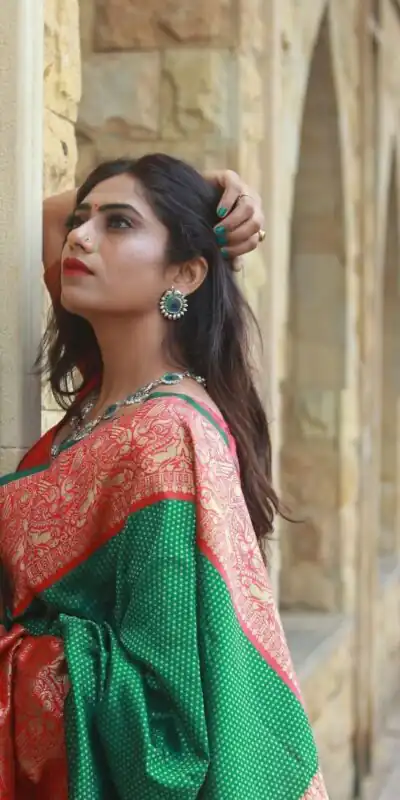 KP 1022 Green Color Soft Lichi Silk Jacquard On All Over Saree Casual, Party Wear, Wedding, Events Etc. Expected Delivery 4-6 Working Days @1449/- | Sarees, Bollywood Sarees, Creative Sarees, Designer Sarees, Embroidered Sarees, Ethnic Saree, Modern Digital sarees, Party Wear Sarees