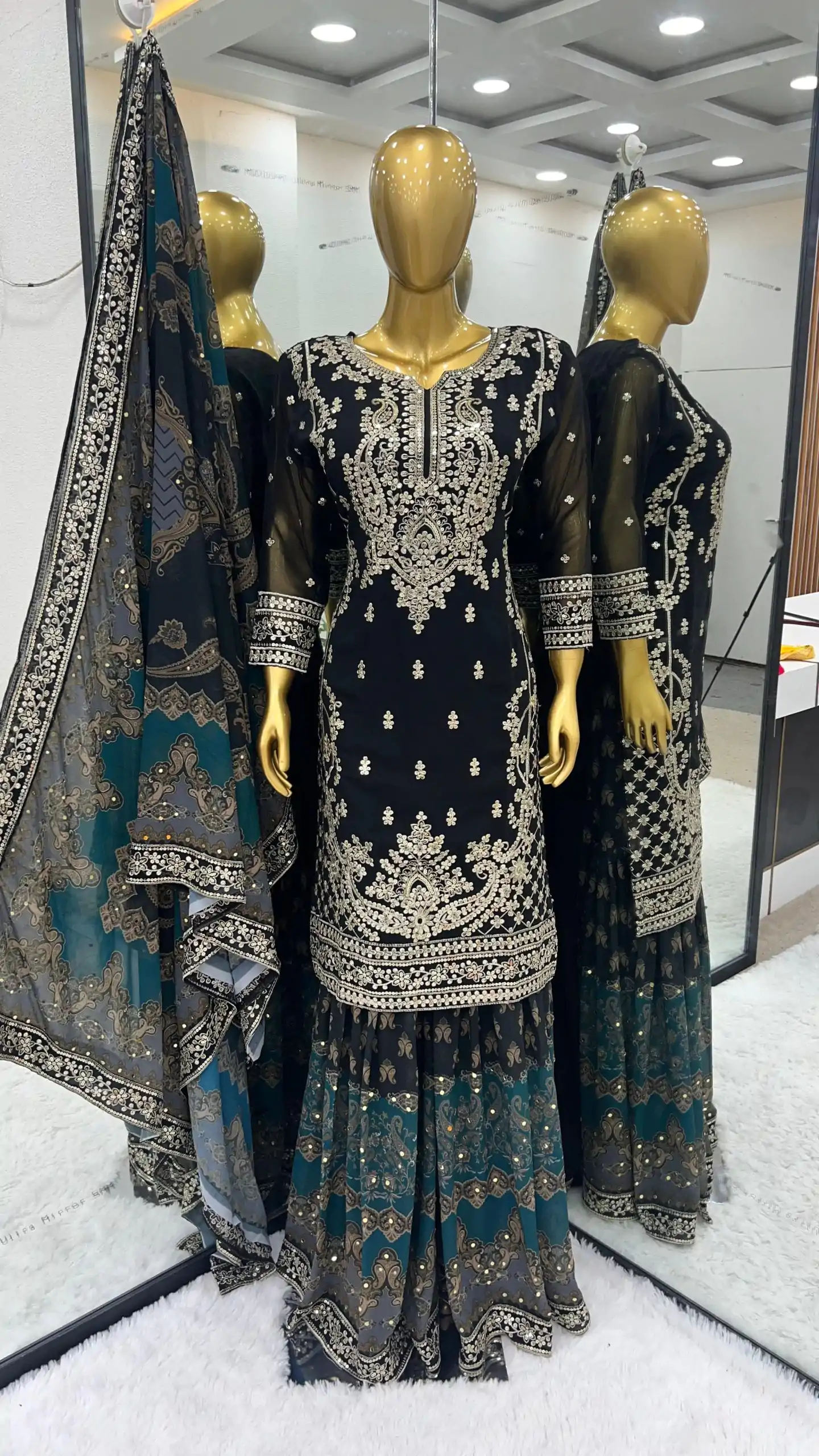 SSR 471 Black Color Georgette Embroidery Sequence Salwar Suit Wedding, Party, Festive, Events Expected Delivery 4-6 Working Days @ 2449/- Only | Salwar suit, Designer Suits, Casual Suits, Creative suits, Party Wear Suits, Straight Suits