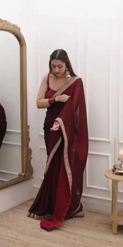 KD 480 Maroon Color Tabby Silk Thread Sequence Work Saree Casual, Party Wear, Wedding, Events Etc. Expected Delivery 4-6 Working Days @1799/- | Sarees, Bollywood Sarees, Creative Sarees, Designer Sarees, Embroidered Sarees, Ethnic Saree, Modern Digital sarees, Party Wear Sarees