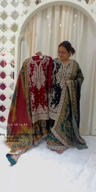 SSR 471 Red Color Georgette Embroidery Sequence Salwar Suit Wedding, Party, Festive, Events Expected Delivery 4-6 Working Days @ 2449/- Only | Salwar suit, Designer Suits, Casual Suits, Creative suits, Party Wear Suits, Straight Suits