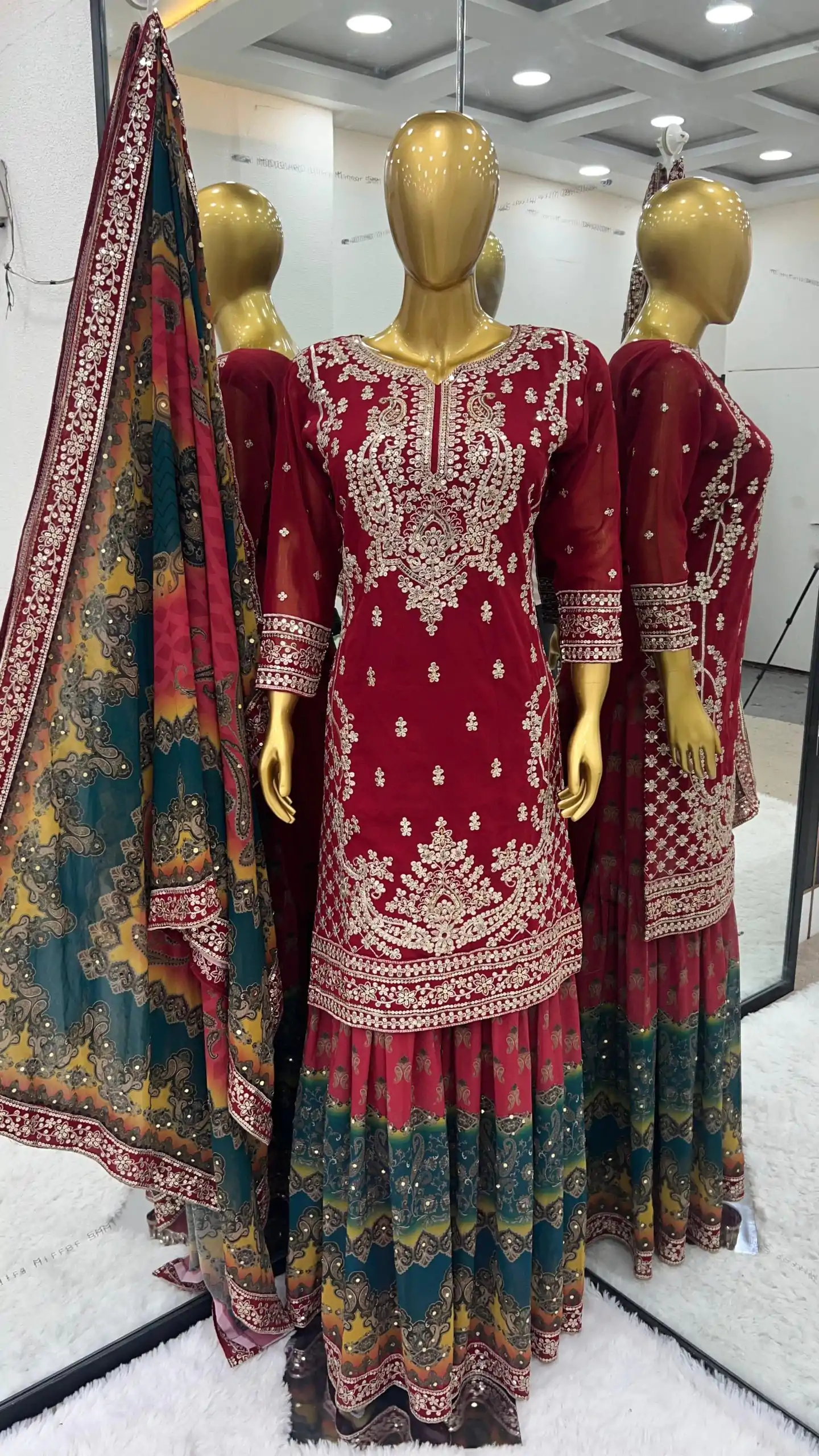 SSR 471 Red Color Georgette Embroidery Sequence Salwar Suit Wedding, Party, Festive, Events Expected Delivery 4-6 Working Days @ 2449/- Only | Salwar suit, Designer Suits, Casual Suits, Creative suits, Party Wear Suits, Straight Suits