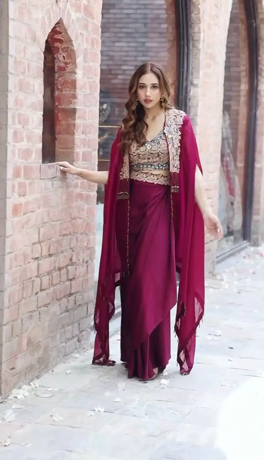 KD 1358 Wine Color Organza silk Thread Sequence Dhoti Salwar Casual, Party Wear, Wedding, Events Etc. Expected Delivery 4-6 Working Days @1849/- | Jump Suits, Salwar suit, Designer Suits, Casual Suits, Creative suits, Palazzo Suits, Party Wear Suits, Patiala Suits, Straight Suits