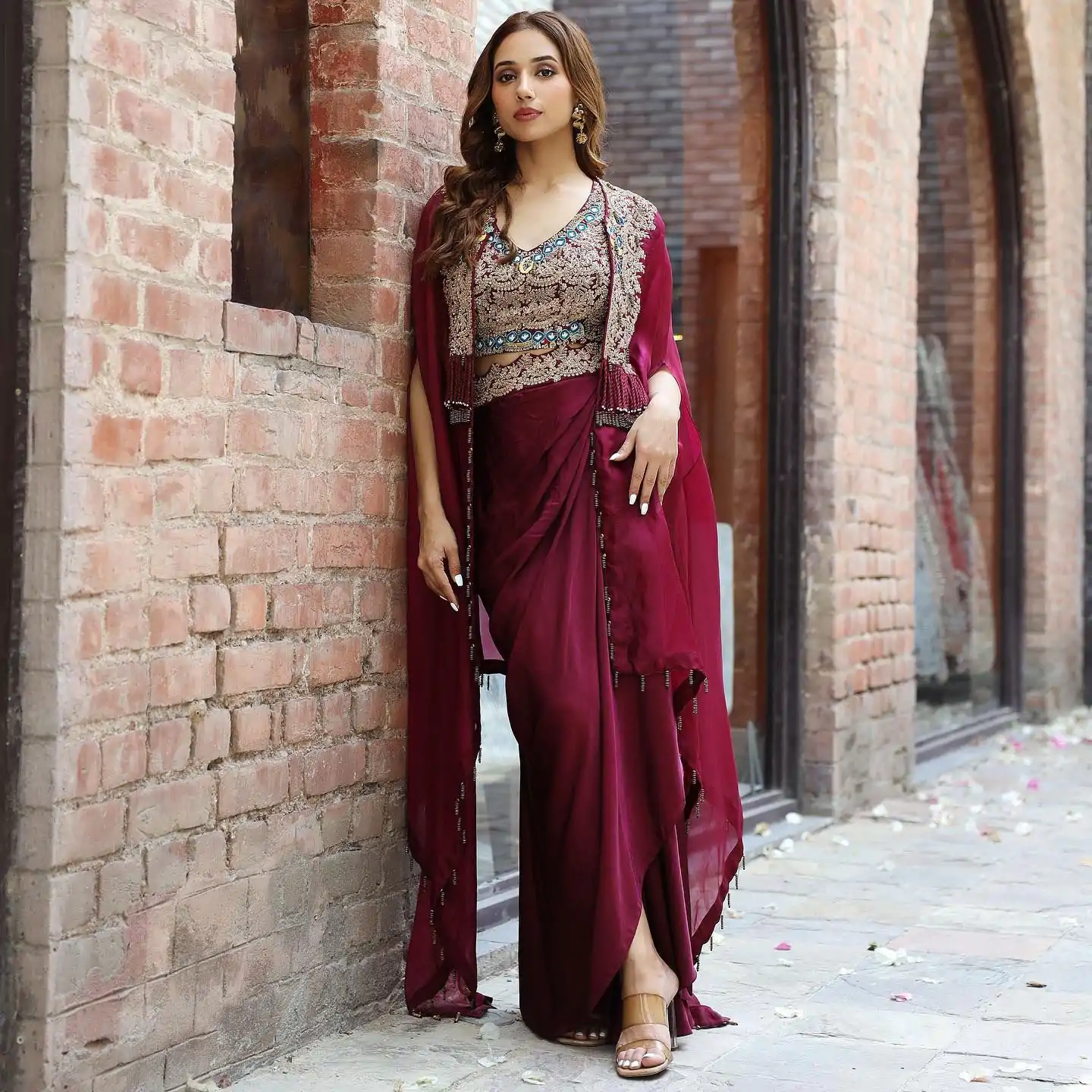 KD 1358 Wine Color Organza silk Thread Sequence Dhoti Salwar Casual, Party Wear, Wedding, Events Etc. Expected Delivery 4-6 Working Days @1849/- | Jump Suits, Salwar suit, Designer Suits, Casual Suits, Creative suits, Palazzo Suits, Party Wear Suits, Patiala Suits, Straight Suits