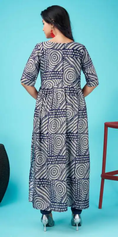MC 1020 Blue Color Rayon Foil Print With Dori Pattern Gown Casual, Party Wear, Wedding, Events, Festivals Wear Expected Delivery 4-6 Working Days @1369/- | Gowns, Bollywood Gowns, Creative Gowns, Designer Gowns, Embroidered Gowns, Party Wear Gowns