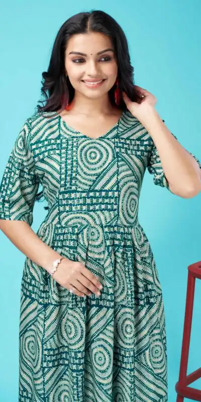 MC 1020 Green Color Rayon Foil Print With Dori Pattern Gown Casual, Party Wear, Wedding, Events, Festivals Wear Expected Delivery 4-6 Working Days @1369/- | Gowns, Bollywood Gowns, Creative Gowns, Designer Gowns, Embroidered Gowns, Party Wear Gowns