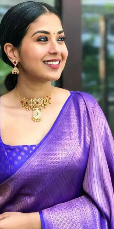 KP 4009 Violet Color Soft Lichi Silk Jacquard On All Over Saree Casual, Party Wear, Wedding, Events Etc. Expected Delivery 4-6 Working Days @1299/- | Sarees, Bollywood Sarees, Creative Sarees, Designer Sarees, Embroidered Sarees, Ethnic Saree, Modern Digital sarees, Party Wear Sarees