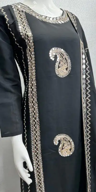 KF 1641 Black Color Roman Silk Embroidered Salwar Suit Wedding, Party, Festive, Events Etc.  Expected Delivery 4-6 Working Days @1999/-Only | Salwar suit, Designer Suits, Casual Suits, Creative suits, Palazzo Suits, Party Wear Suits, Straight Suits