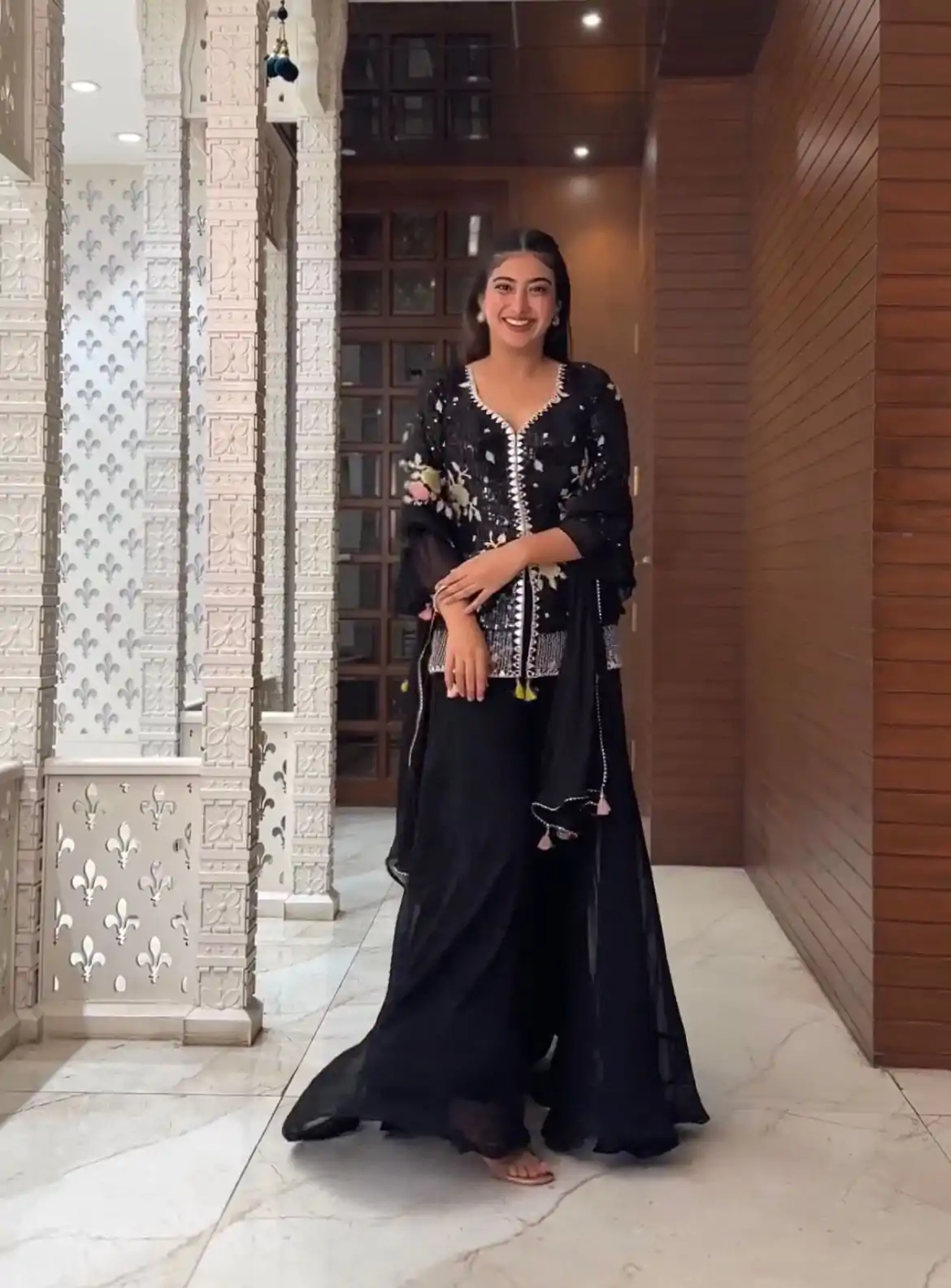 NF 1195 Black color Faux Georgette Embroidery Salwar Suit Casual, Wedding, Party, Festive, Events . Expected Delivery  4-6 Working Days @2049 | Jump Suits, Salwar suit, Designer Suits, Casual Suits, Creative suits, Palazzo Suits, Party Wear Suits, Patiala Suits, Straight Suits