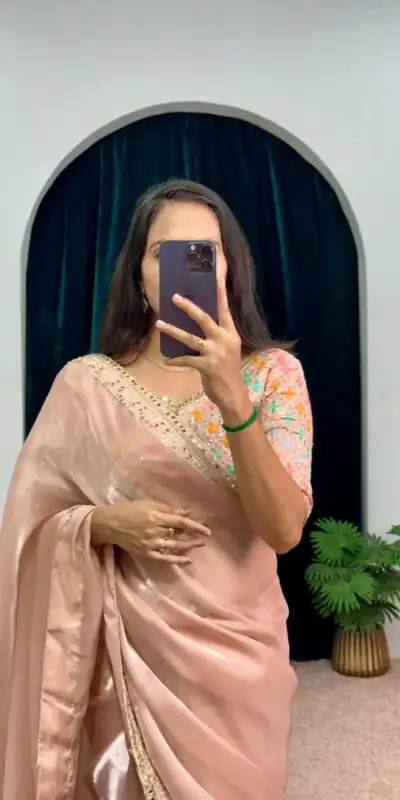 ST 473 Dusty Color Jimmy Choo Embroidery Sequins Saree Casual, Wedding, Party, Festive, Events Etc. Expected Delivery 4-6 Working Days @2449/- | Sarees, Bollywood Sarees, Creative Sarees, Designer Sarees, Embroidered Sarees, Ethnic Saree, Modern Digital sarees, Party Wear Sarees