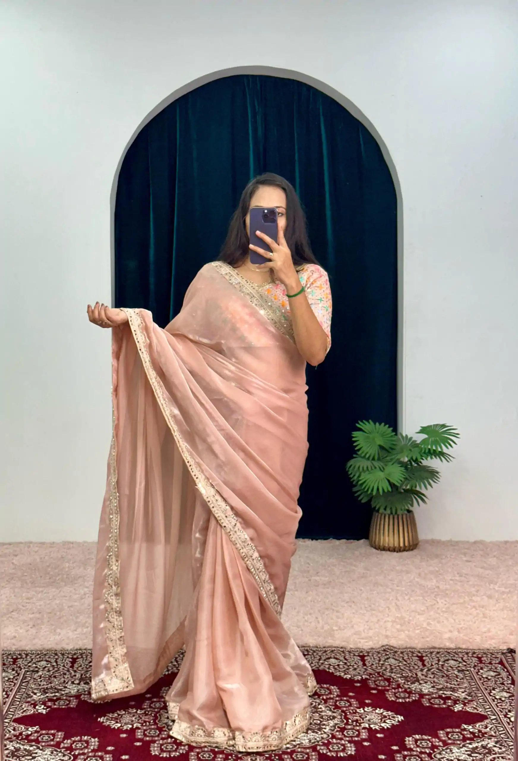 ST 473 Dusty Color Jimmy Choo Embroidery Sequins Saree Casual, Wedding, Party, Festive, Events Etc. Expected Delivery 4-6 Working Days @2449/- | Sarees, Bollywood Sarees, Creative Sarees, Designer Sarees, Embroidered Sarees, Ethnic Saree, Modern Digital sarees, Party Wear Sarees