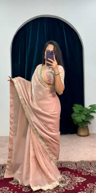 ST 473 Dusty Color Jimmy Choo Embroidery Sequins Saree Casual, Wedding, Party, Festive, Events Etc. Expected Delivery 4-6 Working Days @2449/- | Sarees, Bollywood Sarees, Creative Sarees, Designer Sarees, Embroidered Sarees, Ethnic Saree, Modern Digital sarees, Party Wear Sarees