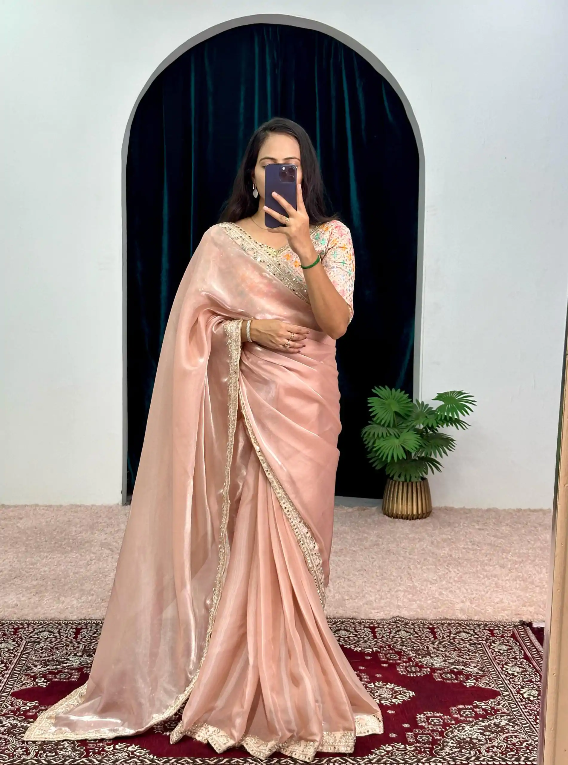 ST 473 Dusty Color Jimmy Choo Embroidery Sequins Saree Casual, Wedding, Party, Festive, Events Etc. Expected Delivery 4-6 Working Days @2449/- | Sarees, Bollywood Sarees, Creative Sarees, Designer Sarees, Embroidered Sarees, Ethnic Saree, Modern Digital sarees, Party Wear Sarees