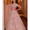 BD 1559 Light Pink Color Soft Butterfly Net Embroidered Lehenga Choli Casual, Wedding, Festive, Events Expected Delivery 4-6 Working Days @3299/- | Lehenga, Bollywood Lehenga, Creative Lehenga, Designer Lehenga, Embroidered Lehenga, Party Wear Lehenga