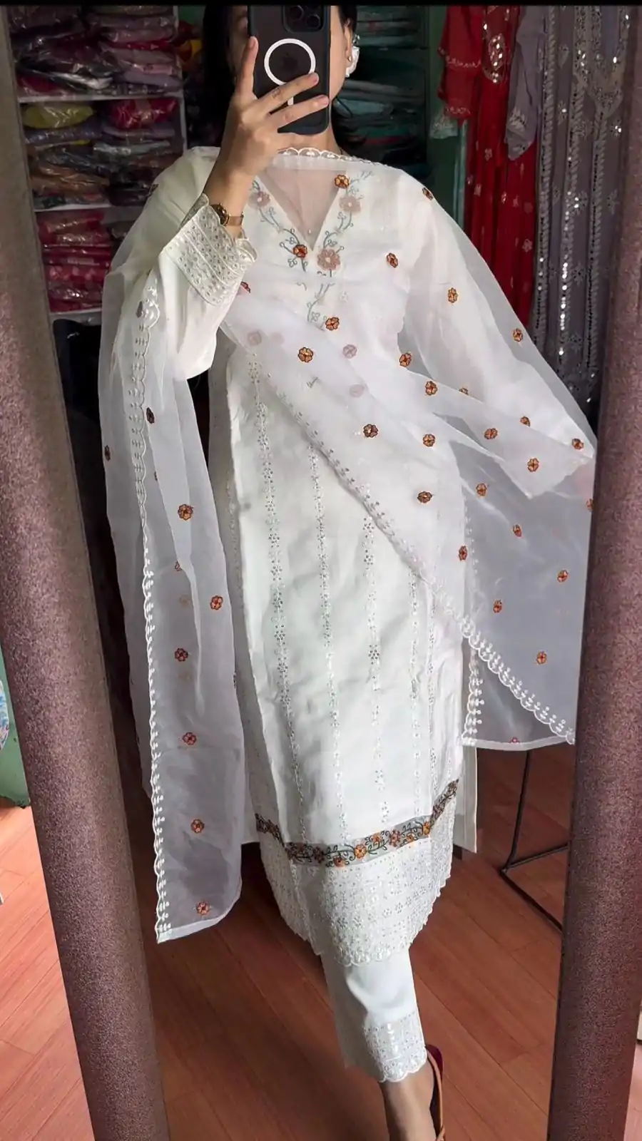 NF 1190 White color Georgette Embroidery Sequence Salwar Suit Casual, Wedding, Party, Festive, Events . Expected Delivery  4-6 Working Days @1999 | Salwar suit, Designer Suits, Casual Suits, Creative suits, Palazzo Suits, Party Wear Suits, Patiala Suits, Straight Suits