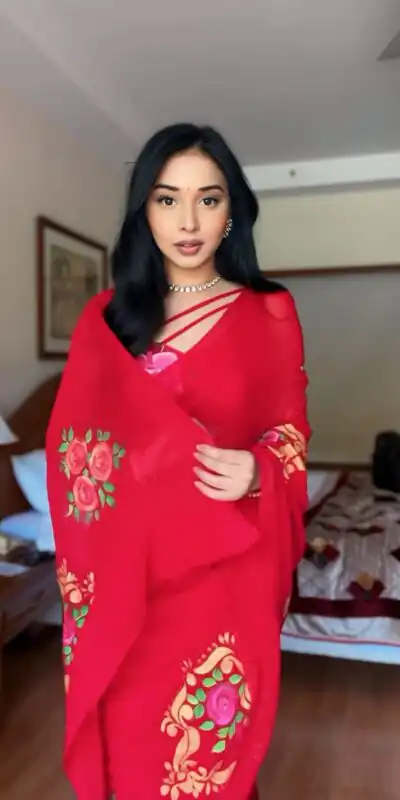 SC 278 Red Color Pure Soft Georgette Silk Design All Over Saree , Party Wear, Events, Festivals Expected Delivery 4-6 Working Days 1599/- | Sarees, Bollywood Sarees, Creative Sarees, Designer Sarees, Embroidered Sarees, Ethnic Saree, Modern Digital sarees, Party Wear Sarees