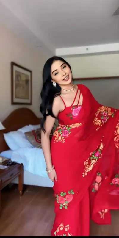 SC 278 Red Color Pure Soft Georgette Silk Design All Over Saree , Party Wear, Events, Festivals Expected Delivery 4-6 Working Days 1599/- | Sarees, Bollywood Sarees, Creative Sarees, Designer Sarees, Embroidered Sarees, Ethnic Saree, Modern Digital sarees, Party Wear Sarees